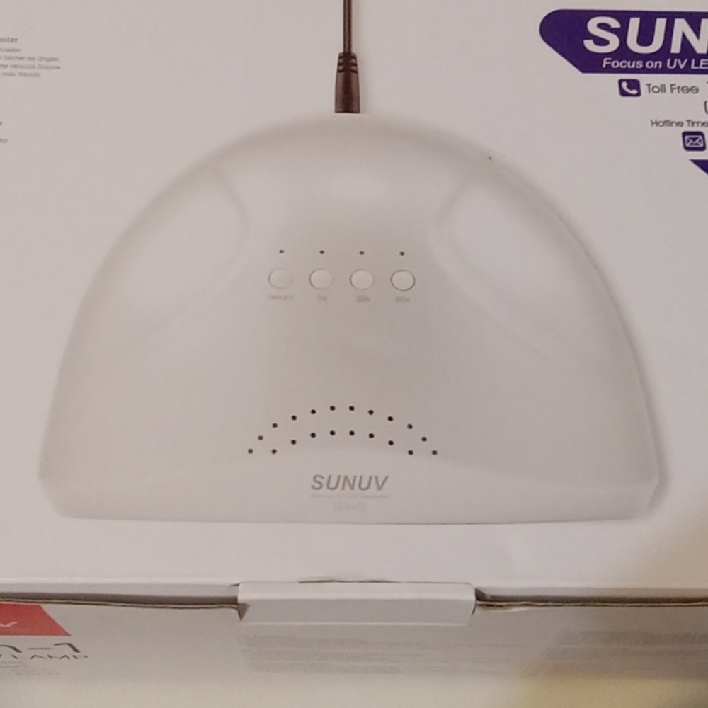 SUNUV White 2-in-1 LED/UV Lamp